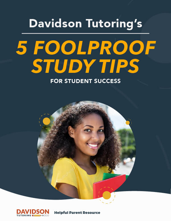 Davidson Tutoring 10 Foolproof study tips for Student Success. Photo of smiling girl.